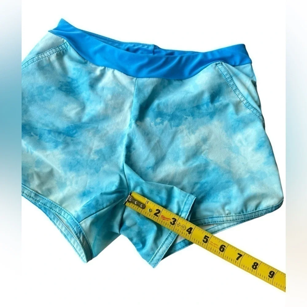 Lands’ End Swim Shorts Girls Size 14 Blue